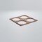 Ekena Millwork Medium Wembley Decorative Fretwork Wood Wall Panels, Walnut, 15 3/8"W x 15 3/8"H x 3/8"T WALW16X16X0375WEMWA - alternate 6